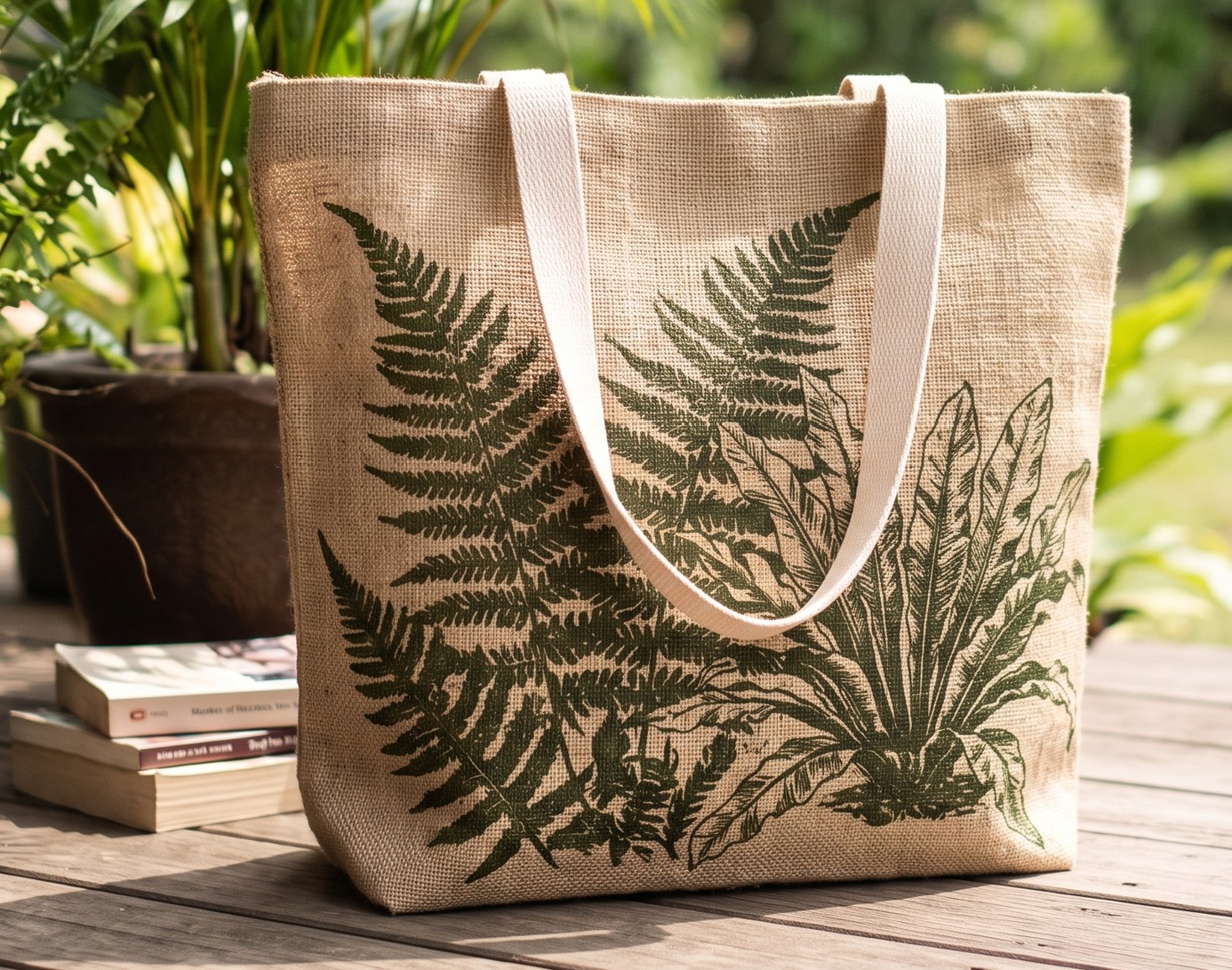 Natural Jute Tote Bag